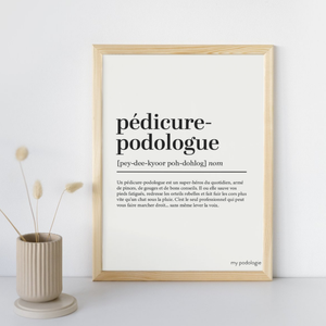 Affiche décorative cabinet pédicure-podologue My Podologie