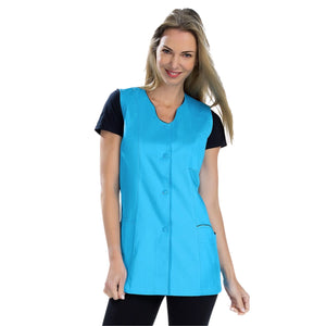 Anaïs - Tunique - Sans Manches - Femme - 75cm My Blouse Sergé-Atoll-Noir-T6-XXXL
