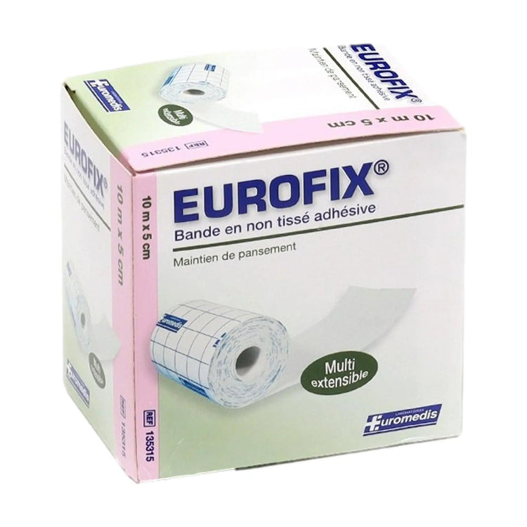 Bande de 10m adhésive non-tissée - 2 dimensions - Eurofix by Euromédis - My Podologie