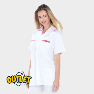 Blouse femme - Taille S - My Blouse // Fin de série My Podologie Cyrille - blanc/fushia