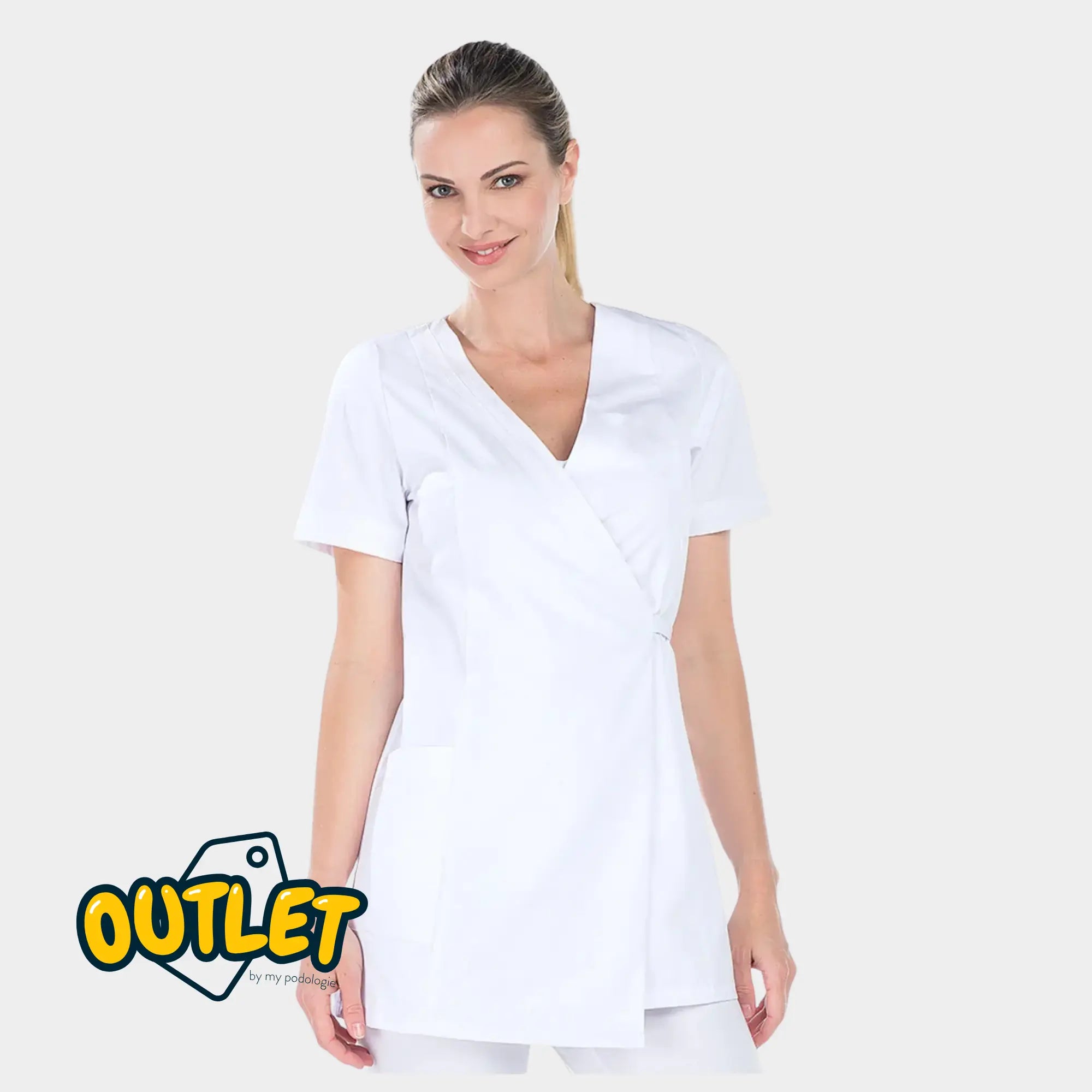 Blouse femme - Taille XS - My Blouse // Fin de série My Podologie Claudia - blanc