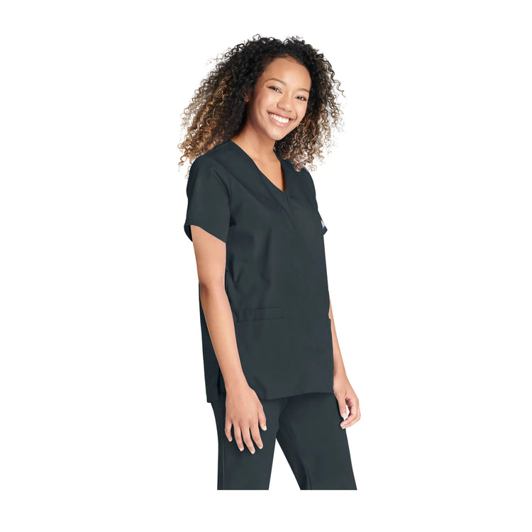 Calais - Tunique col V à boutons-pression - Femme - Cherokee Cherokee Authentic Workwear