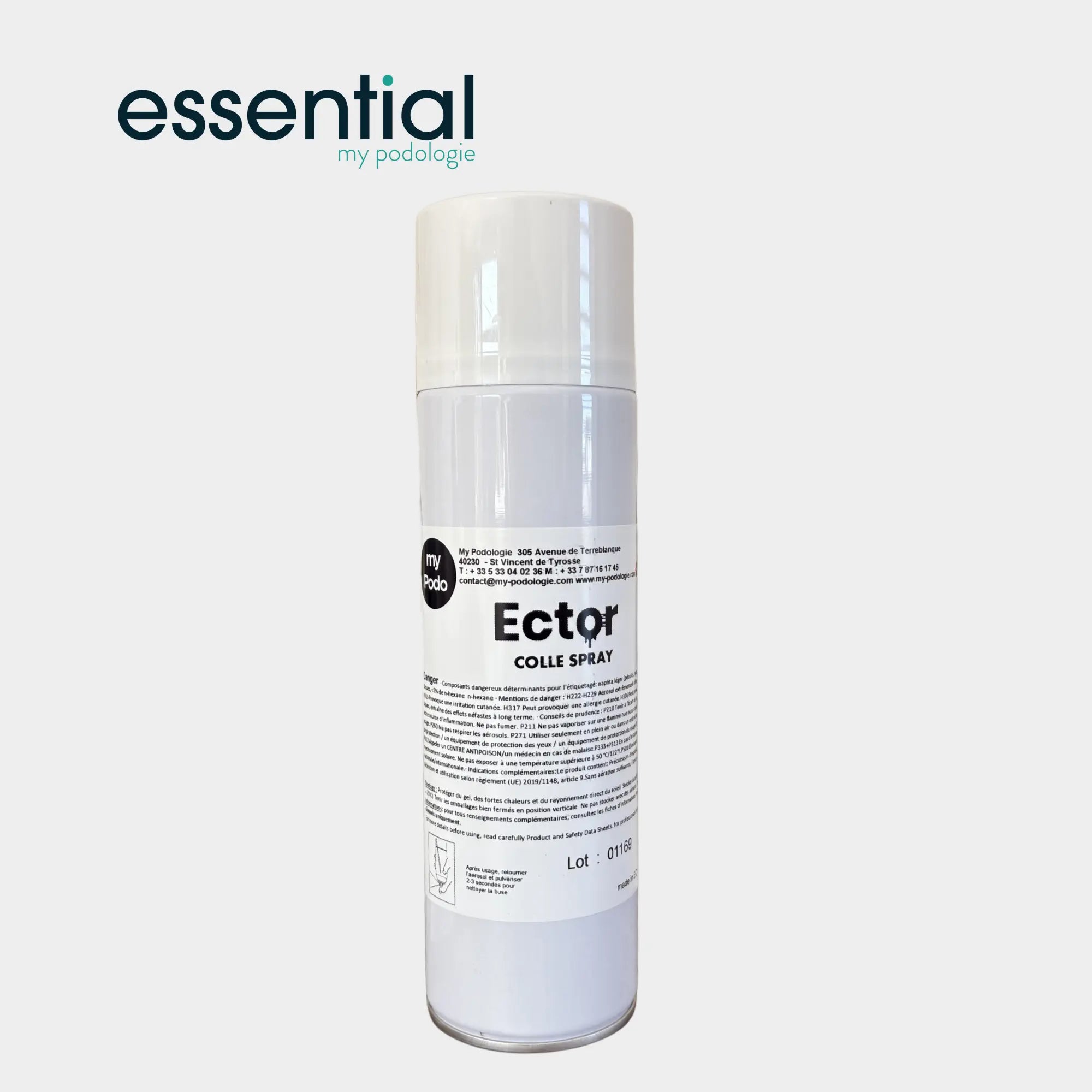 Colle en spray pour semelles - 500 ml - Essential by My Podologie Essential