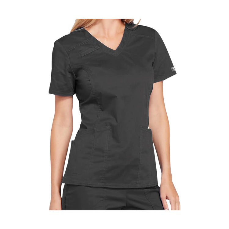 Dunkerque - Tunique col V - Femme - Cherokee Cherokee Authentic Workwear  Anthracite-3XL