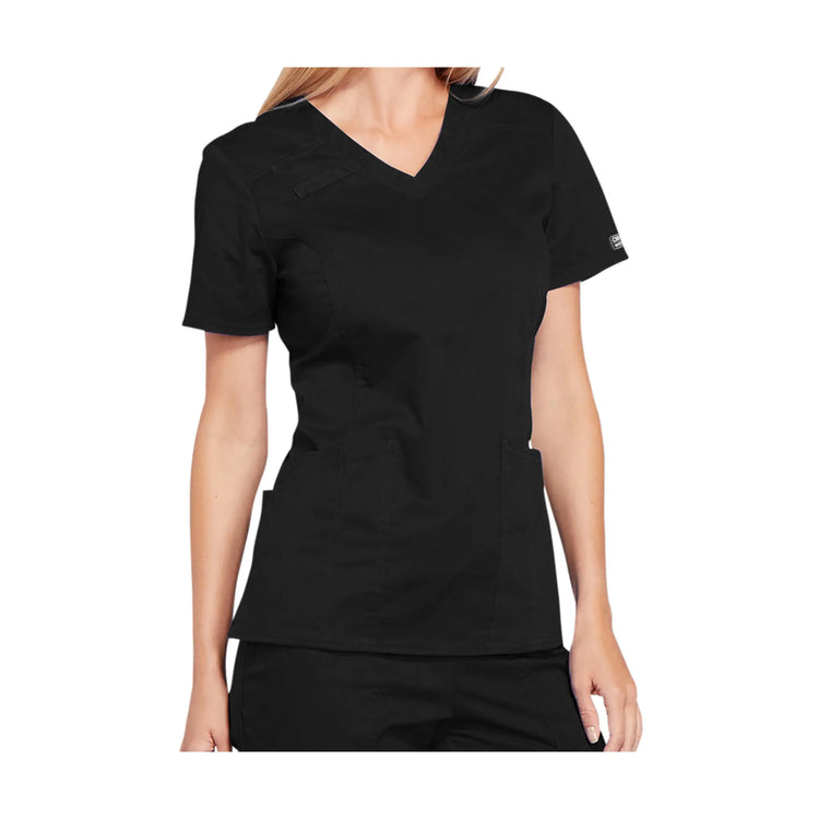 Dunkerque - Tunique col V - Femme - Cherokee Cherokee Authentic Workwear  Noir-3XL