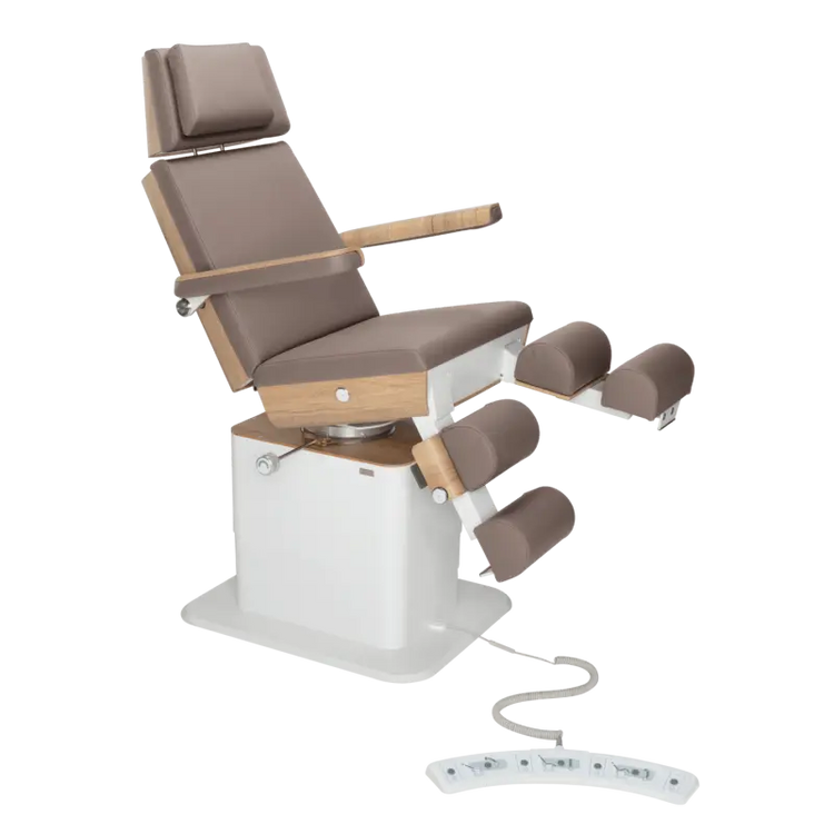 Fauteuil de pédicurie - MOON - Relevage électrique - Filaire - Ruck My Podologie  Muscade-3-moteurs-2-Chêne