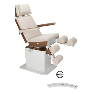 Fauteuil de pédicurie - MOON - Relevage électrique - Wifi - Ruck My Podologie  Naturel-3-moteurs-Noyer