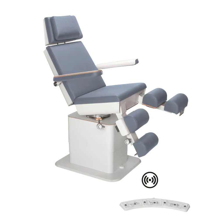 Fauteuil de pédicurie - MOON - Relevage électrique - Wifi - Ruck My Podologie  Océan-3-moteurs-Blanc