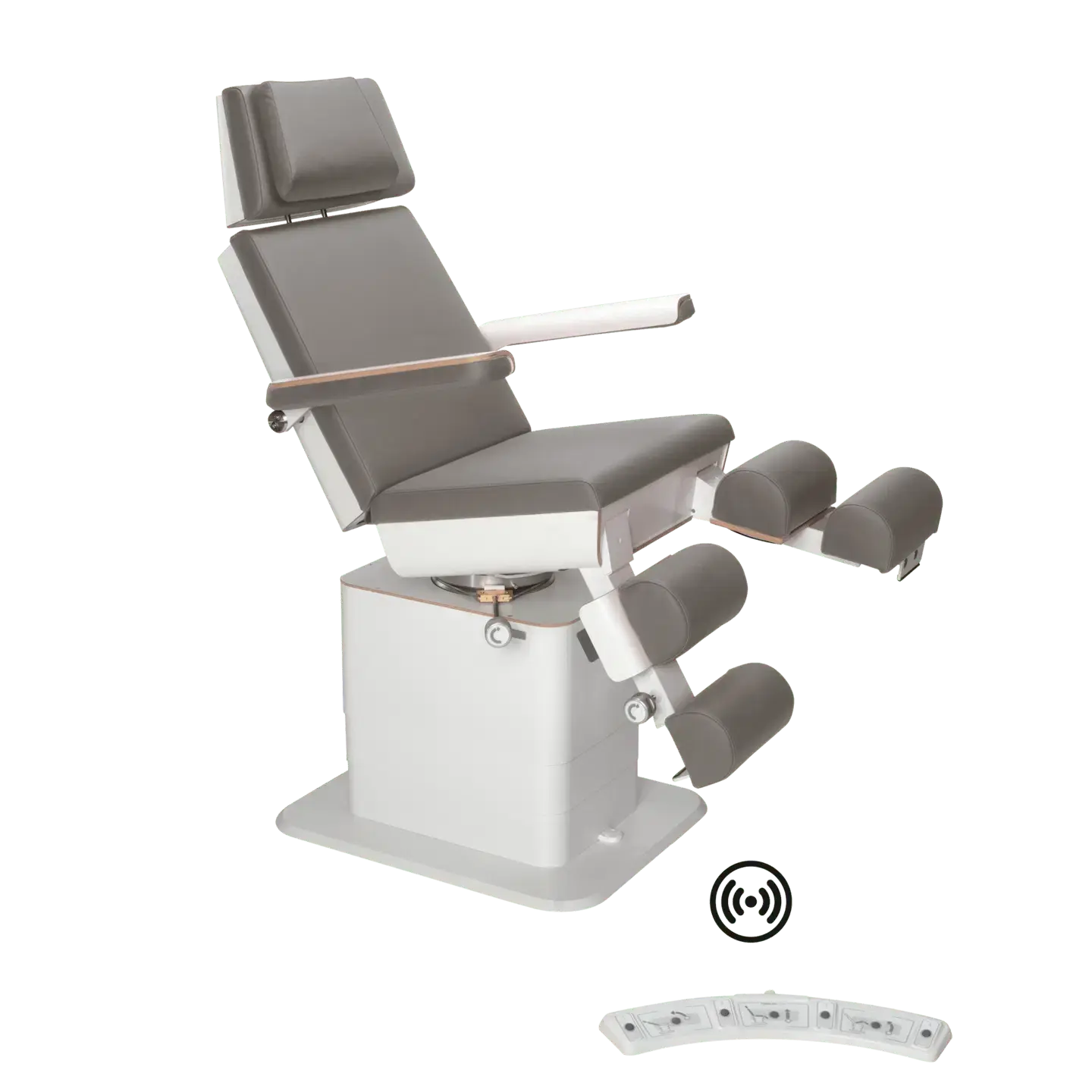 Fauteuil de pédicurie - MOON - Relevage électrique - Wifi - Ruck My Podologie  Pierre-3-moteurs-Blanc