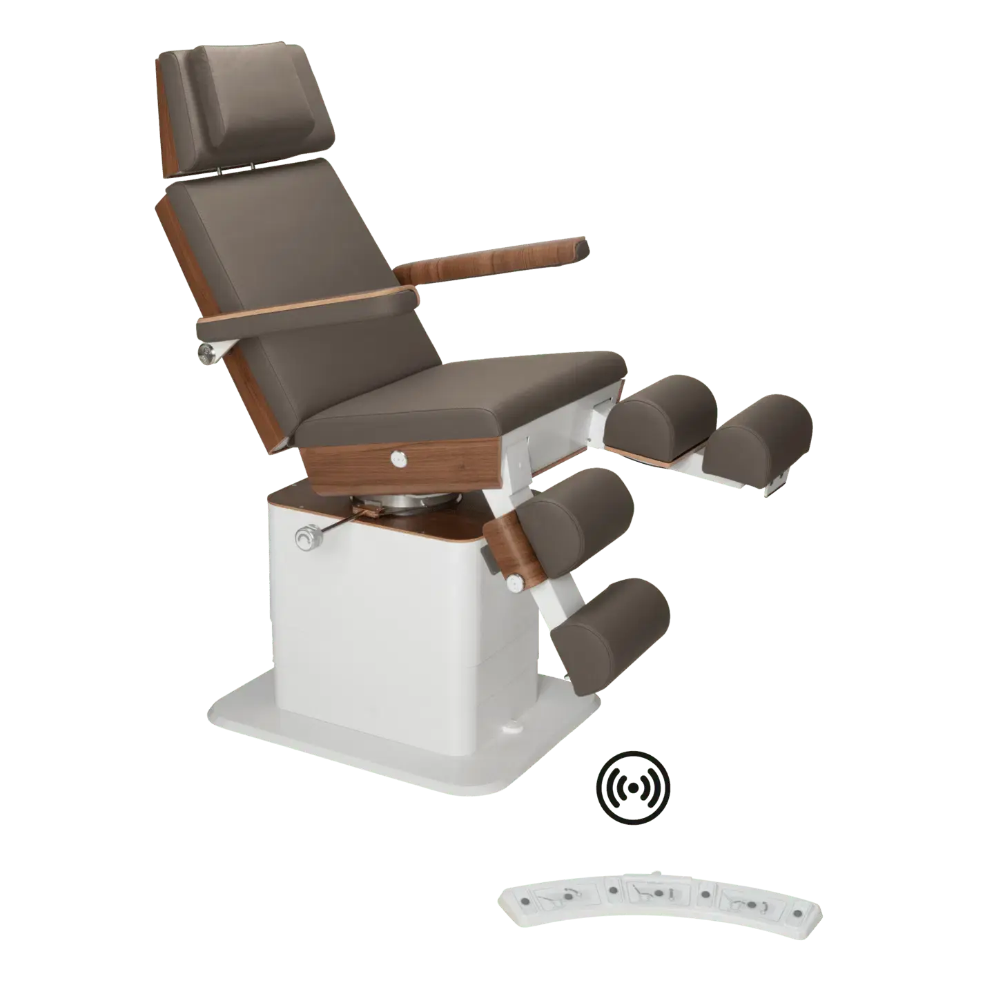 Fauteuil de pédicurie - MOON - Relevage électrique - Wifi - Ruck My Podologie  Expresso-3-moteurs-2-Noyer