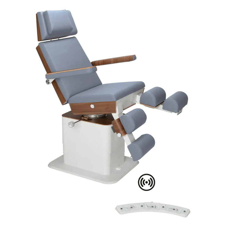 Fauteuil de pédicurie - MOON - Relevage électrique - Wifi - Ruck My Podologie  Océan-3-moteurs-2-Noyer