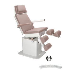 Fauteuil de pédicurie - MOON - Relevage électrique - Wifi - Ruck My Podologie  Taupe-3-moteurs-2-Blanc