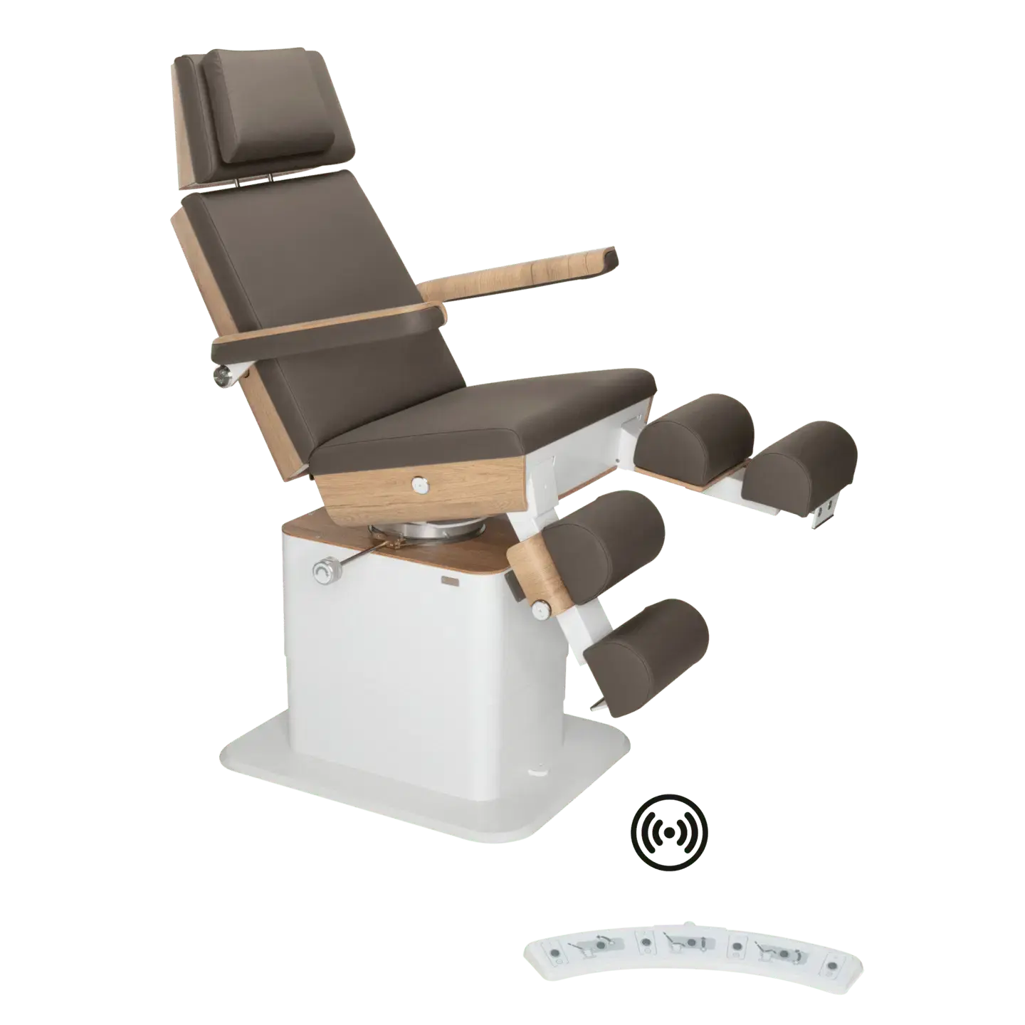 Fauteuil de pédicurie - MOON - Relevage électrique - Wifi - Ruck My Podologie  Expresso-3-moteurs-2-Chêne