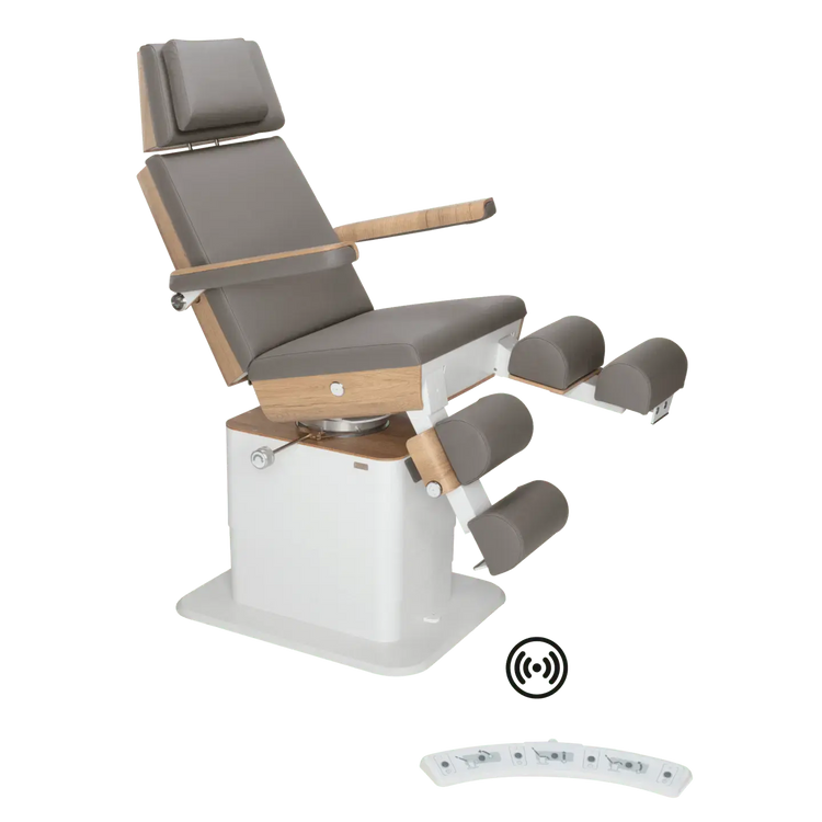 Fauteuil de pédicurie - MOON - Relevage électrique - Wifi - Ruck My Podologie  Pierre-3-moteurs-2-Chêne
