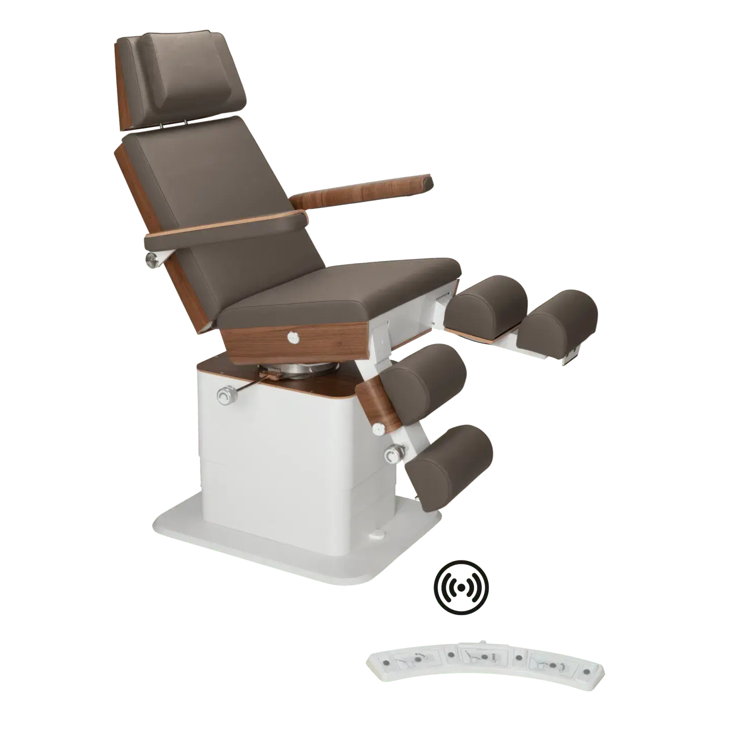 Fauteuil de pédicurie - MOON - Relevage électrique - Wifi - Ruck My Podologie  Expresso-5-moteurs-Noyer