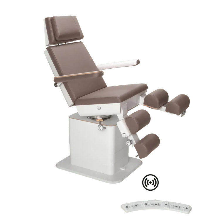 Fauteuil de pédicurie - MOON - Relevage électrique - Wifi - Ruck My Podologie  Muscade-5-moteurs-Blanc