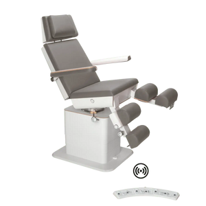 Fauteuil de pédicurie - MOON - Relevage électrique - Wifi - Ruck My Podologie  Pierre-5-moteurs-Blanc