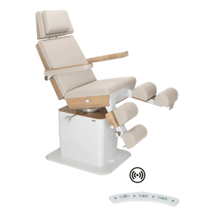 Fauteuil de pédicurie - MOON - Relevage électrique - Wifi - Ruck My Podologie  Naturel-5-moteurs-Chêne