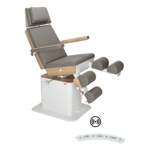 Fauteuil de pédicurie - MOON - Relevage électrique - Wifi - Ruck My Podologie  Pierre-5-moteurs-Chêne