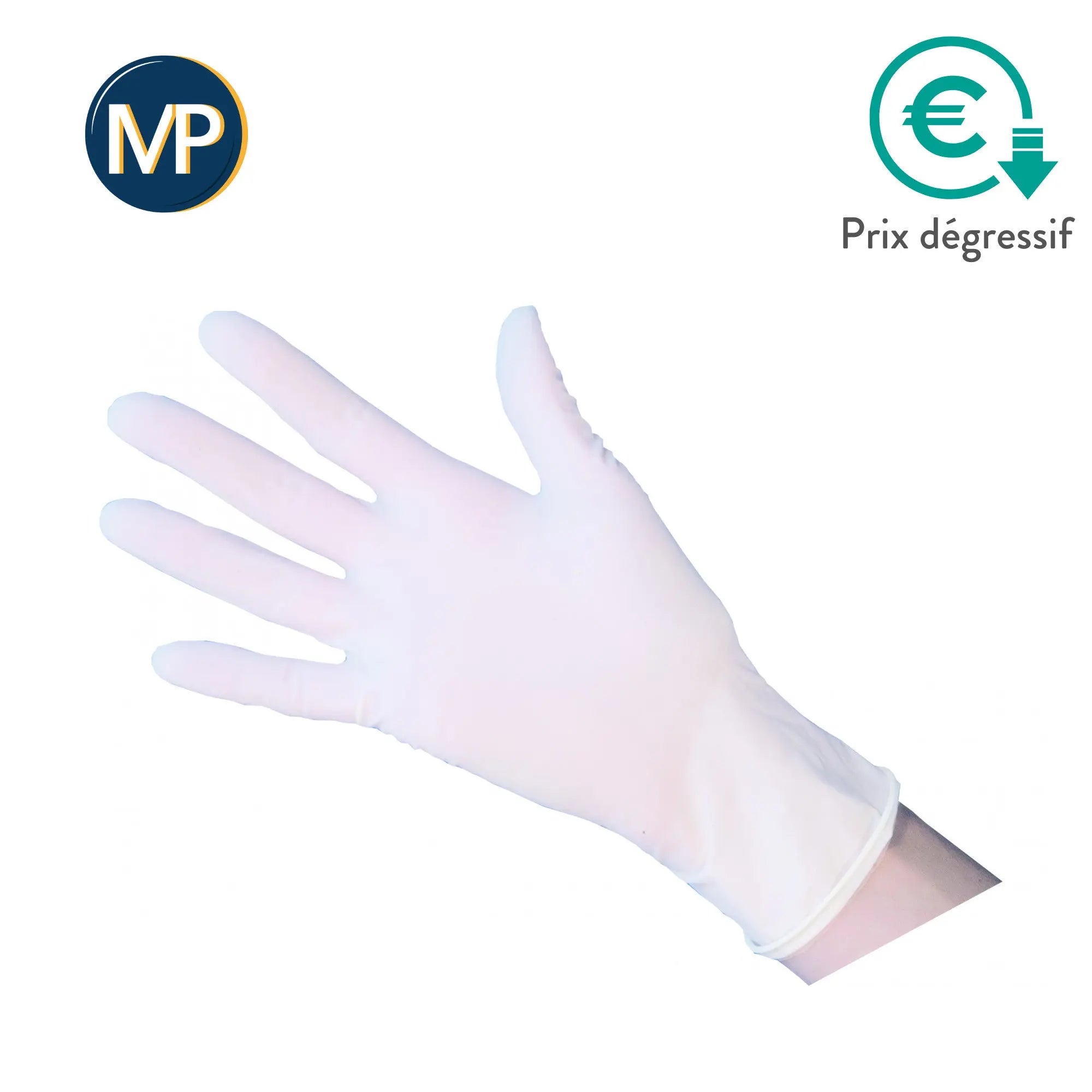 Gants d'examen - Latex - Sans poudre - Ambidextres - Boite de 100 - My Podologie - My Podologie