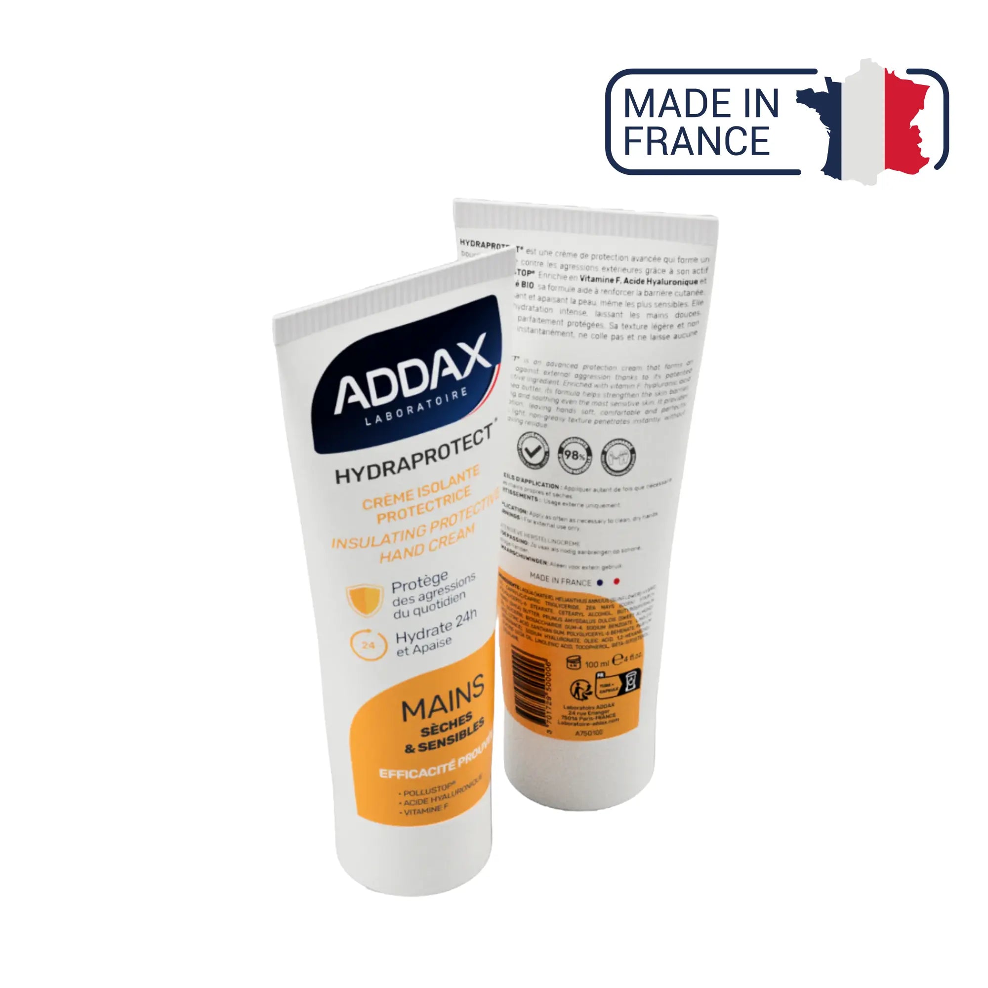 HYDRAPROTECT® - Crème mains isolante protectrice - 100 ml - Laboratoire Addax Laboratoire Addax