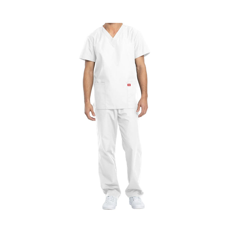 Hossegor - Ensemble médical - Tunique col V et pantalon - Unisexe - Dickies Dickies  Blanc-XXXL