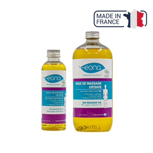 Huile de massage - Détente - Bio - 2 contenances - Eona Eona