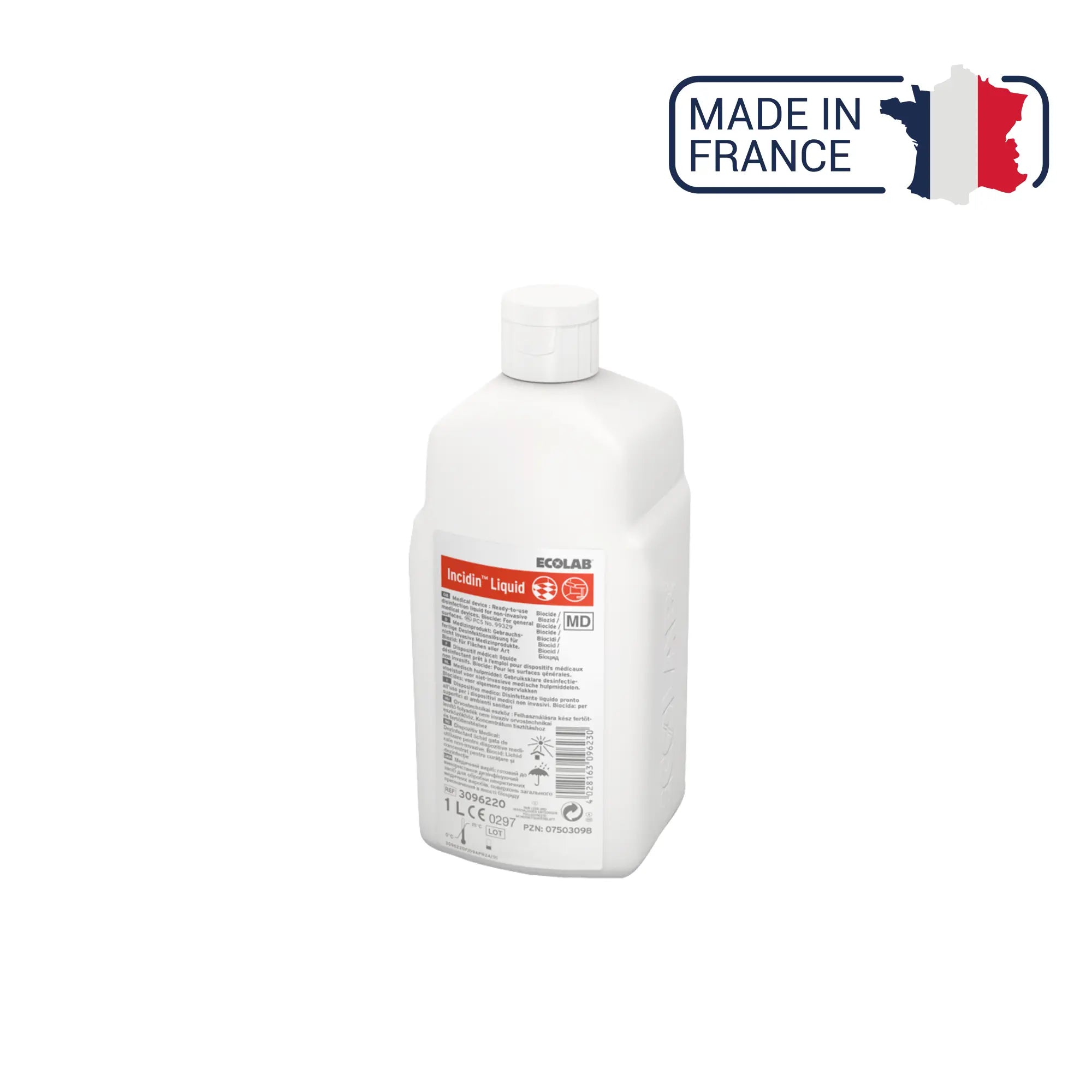 Incidin Liquid - Désinfection Surfaces - 2 contenances - Ecolab by Anios Anios Flacon de 1 L