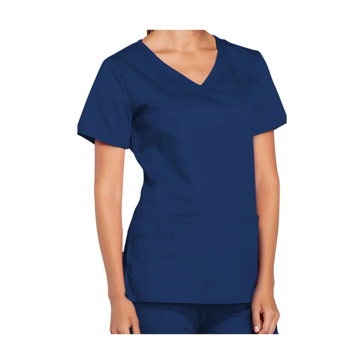 La Rochelle - Tunique col V - Femme - Cherokee Cherokee Authentic Workwear  Bleu-Marine-3XL