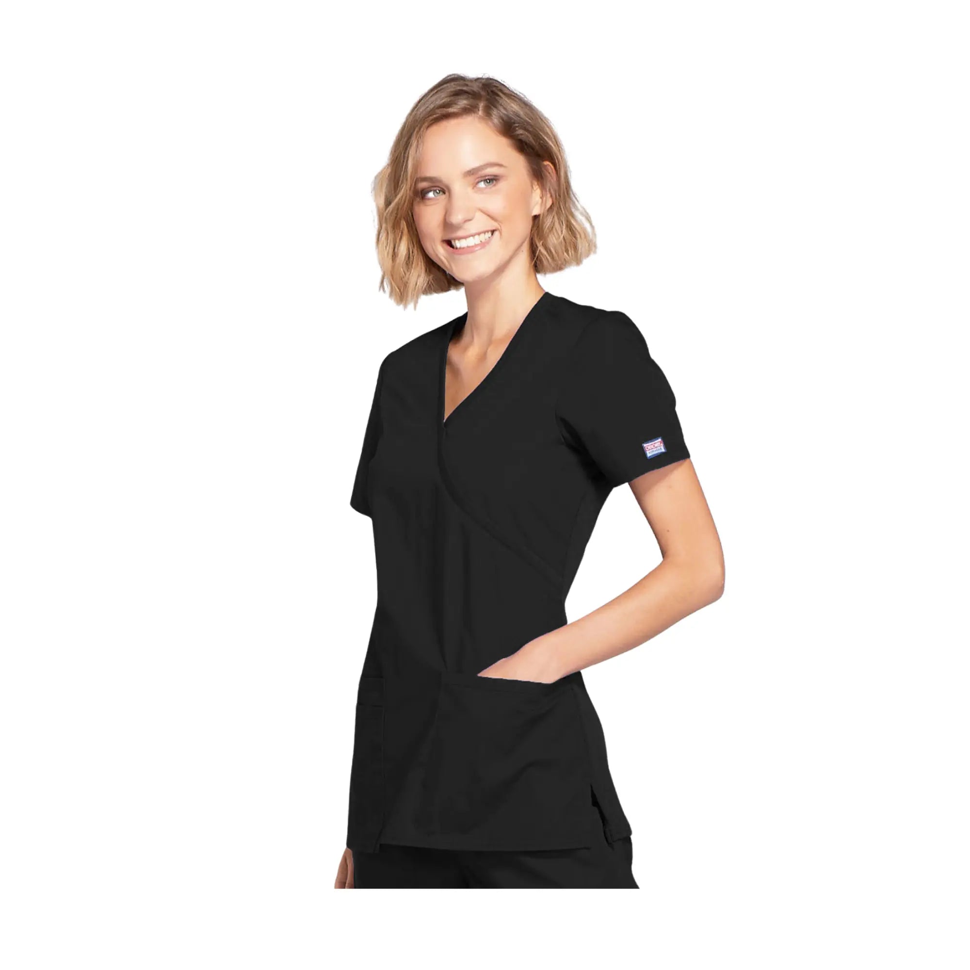 Limoges - Tunique médicale - Effet cache-coeur - Manches courtes - Femme - Cherokee Cherokee Authentic Workwear
