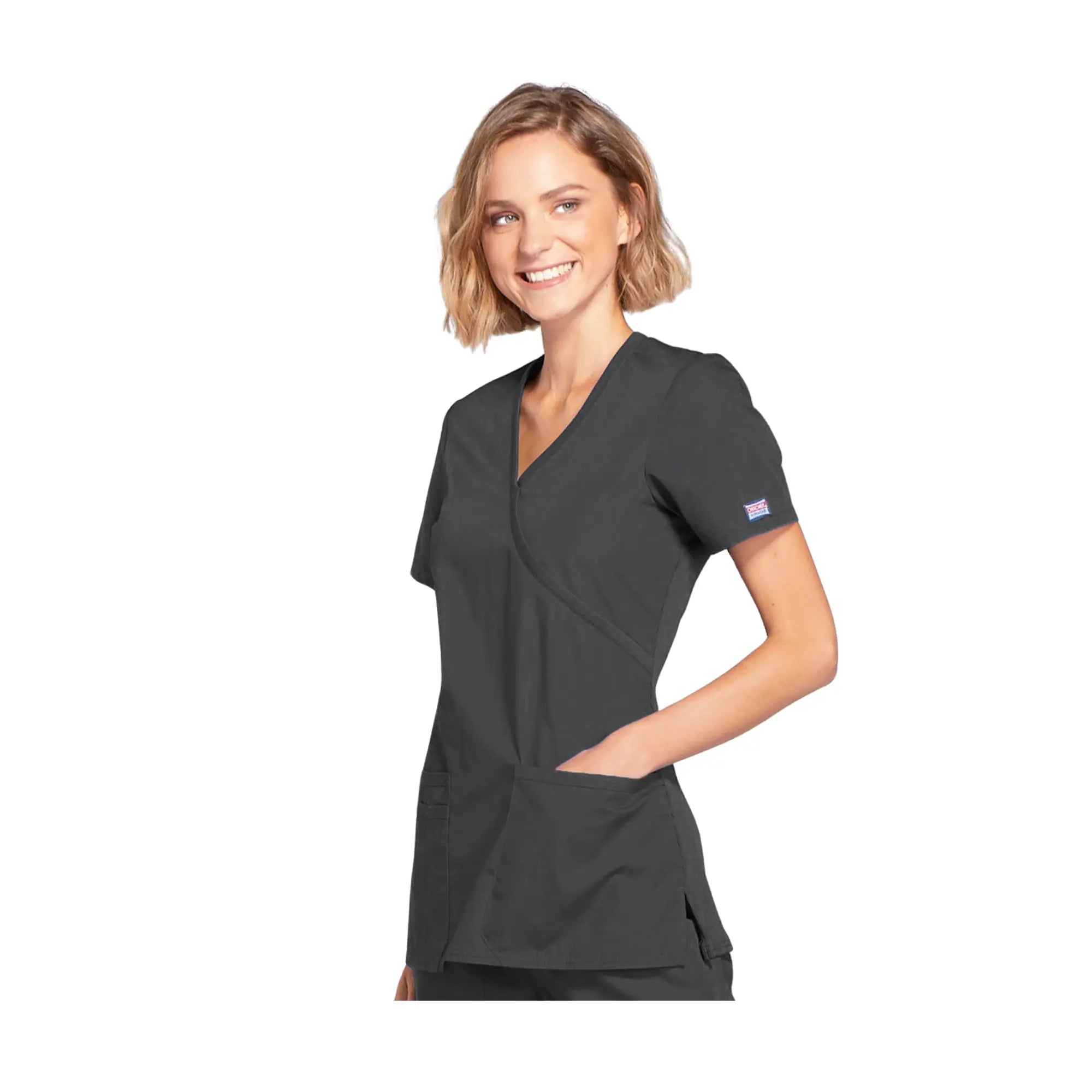 Limoges - Tunique médicale - Effet cache-coeur - Manches courtes - Femme - Cherokee Cherokee Authentic Workwear