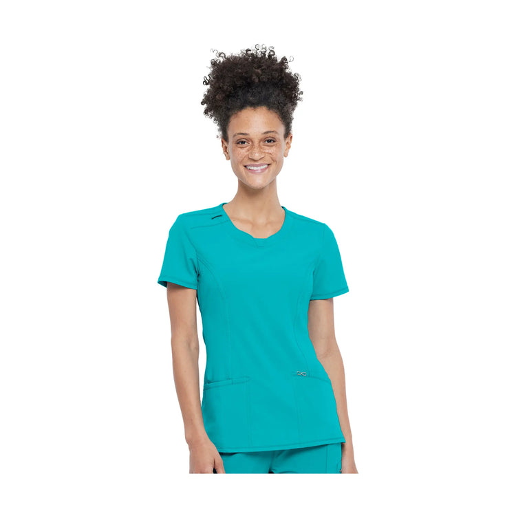 Lyon - Tunique à col rond - Femme - Cherokee Cherokee Medical Uniforms  Bleu-Canard-3XL