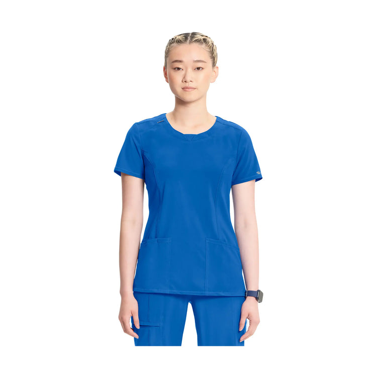 Lyon - Tunique à col rond - Femme - Cherokee Cherokee Medical Uniforms  Bleu-Roi-3XL