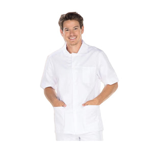 Marius - Tunique - Manches courtes - Homme - 75 cm My Blouse Sergé-Blanc-T6-XXXL
