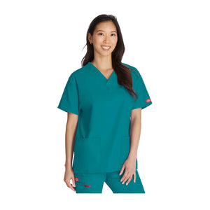 Montreuil - Tunique col V - Femme - Dickies Dickies Bleu-Caraïbes-XXXL