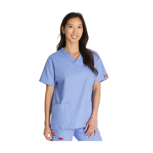 Montreuil - Tunique col V - Femme - Dickies Dickies Bleu-Ciel-XXXL