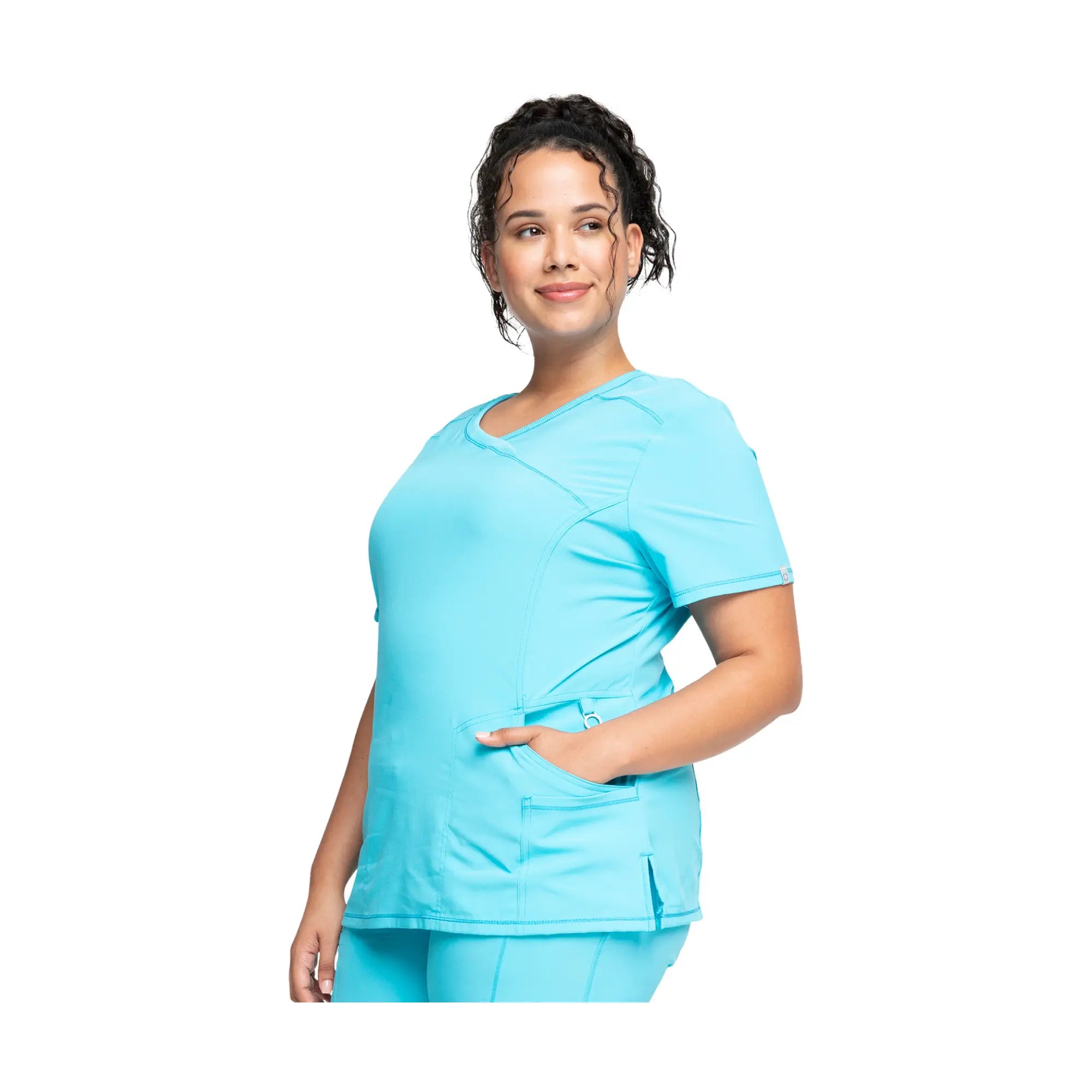 Ondres - Tunique médicale - Cache-coeur - 66 cm - Femme - Cherokee - Couleur 1 Cherokee Medical Uniforms