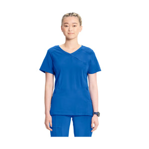 Ondres - Tunique médicale - Cache-coeur - 66 cm - Femme - Cherokee - Couleur 1 Cherokee Medical Uniforms Bleu-Roi-3XL
