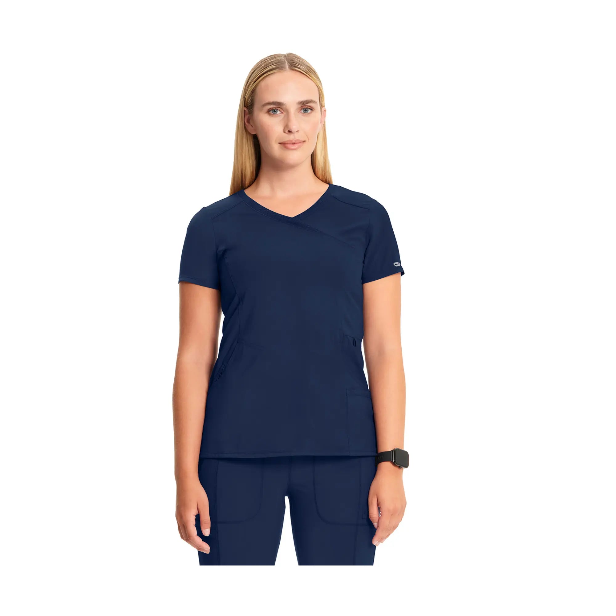 Ondres - Tunique médicale - Cache-coeur - 66 cm - Femme - Cherokee - Couleur 1 Cherokee Medical Uniforms Bleu-Marine-3XL