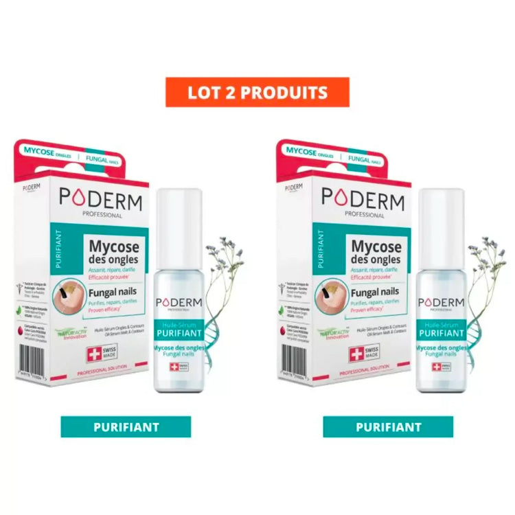 Pack Traitement Sérum Purifiant - 2 x 8ml - Poderm Professional - My Podologie