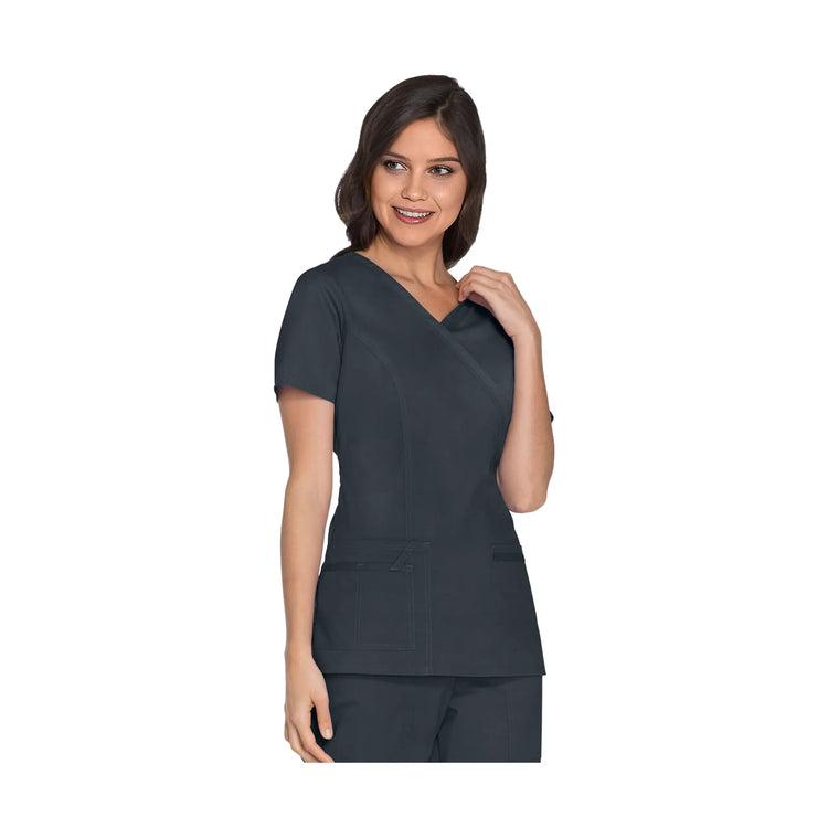 Pau - Tunique cache-cœur col V - Femme - Cherokee Cherokee Authentic Workwear