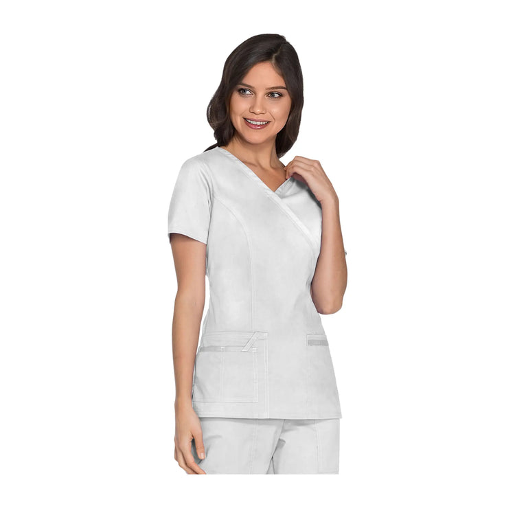 Pau - Tunique cache-cœur col V - Femme - Cherokee Cherokee Authentic Workwear