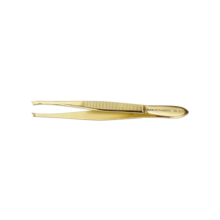Pince à épiler dorée - Longueur : 9 cm - Tranchant : 2 mm - Ruck Ruck