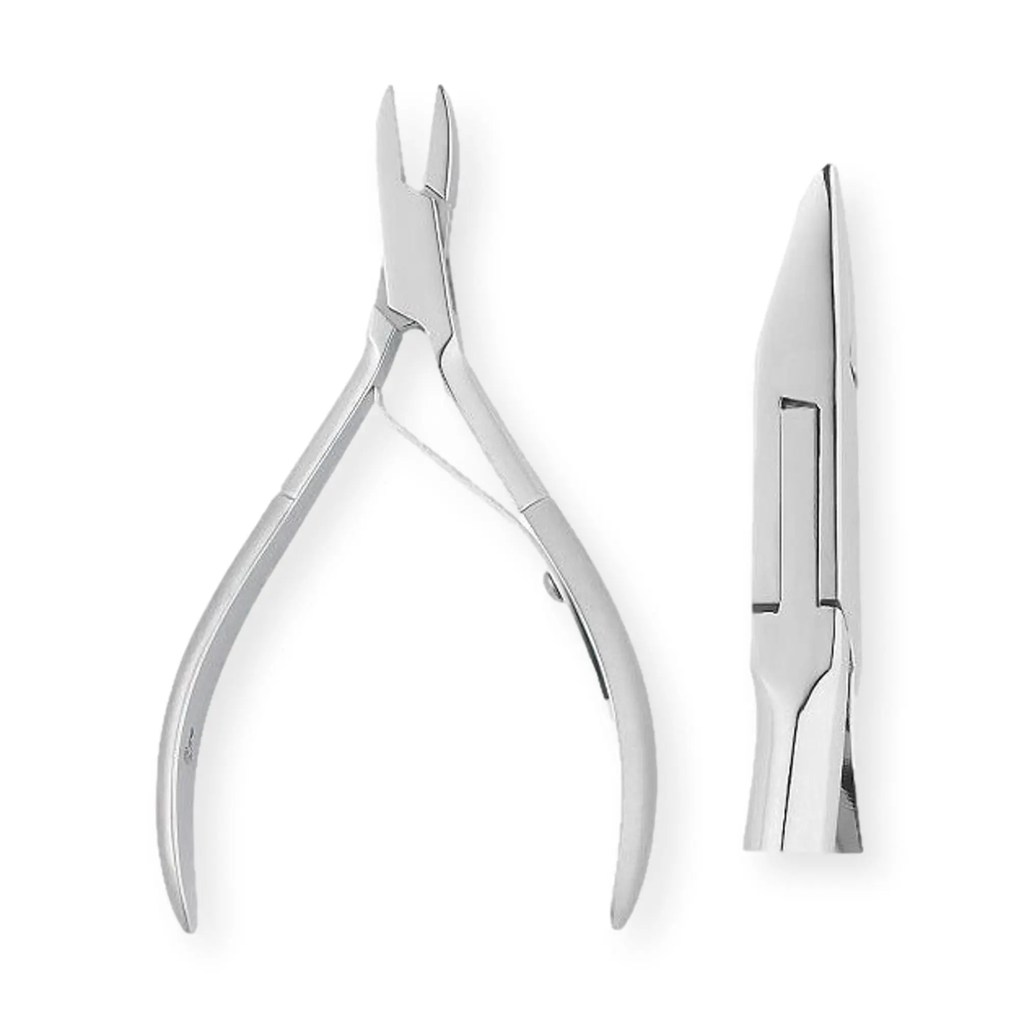 Pince à ongles - Coupe droite - Mors plats - Ressort tournant - Inox - Elibasic - My Podologie