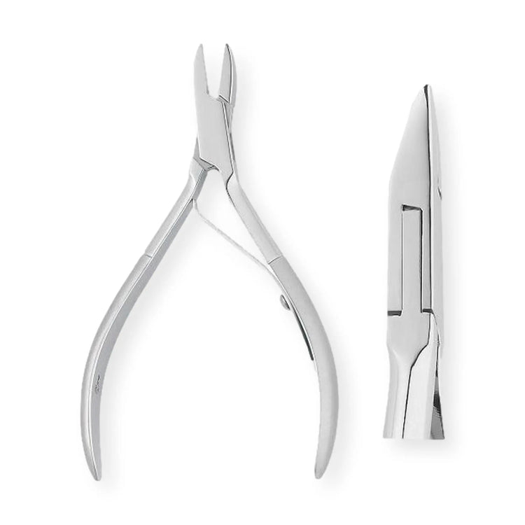 Pince à ongles - Coupe droite - Mors plats - Ressort tournant - Inox - Elibasic - My Podologie