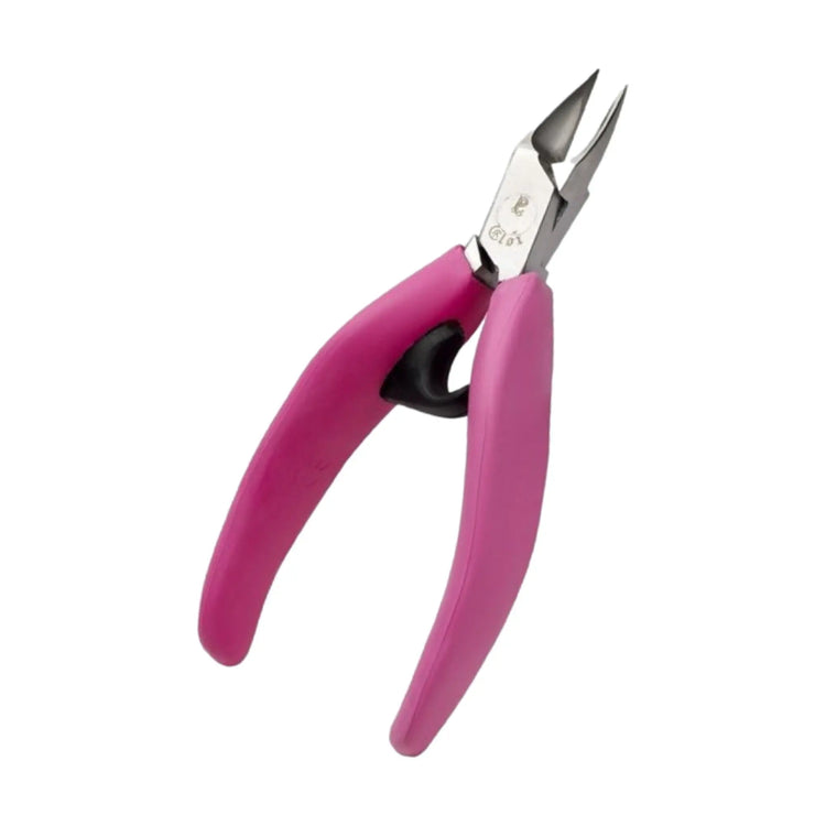 Pince à ongles ergonomique - Fushia - Coupe droite - Mors effilés - 13 cm - Inox - Akori - My Podologie