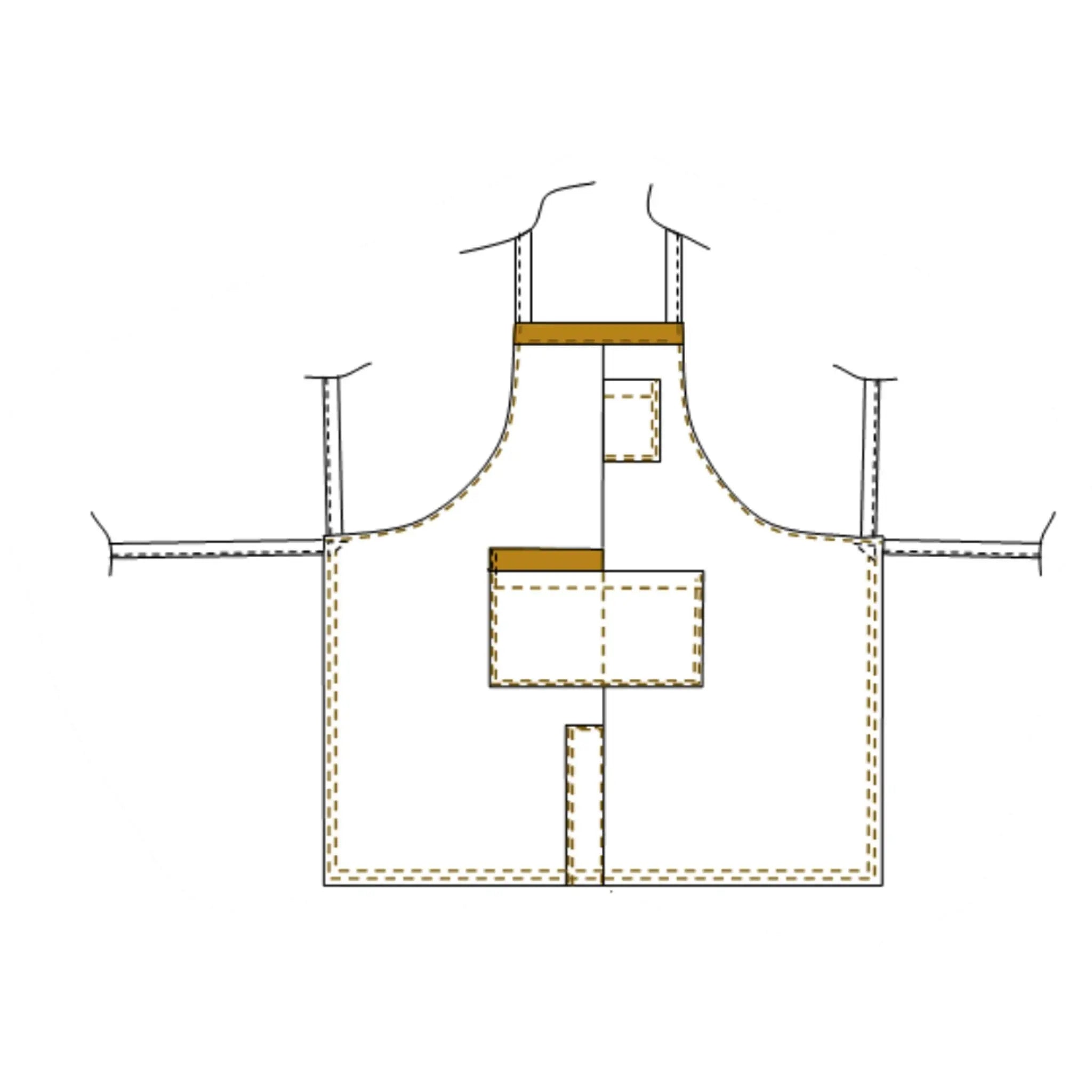 Pistache - Tablier - Sans manche - Mixte - 95 cm - Taille Unique My Podologie