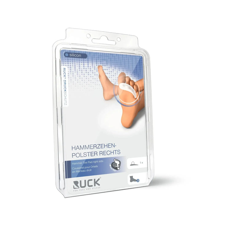 Protection pour métatarsalgies - Coussinets d'orteils en marteau de silicone - 21 mm - Ruck Ruck
