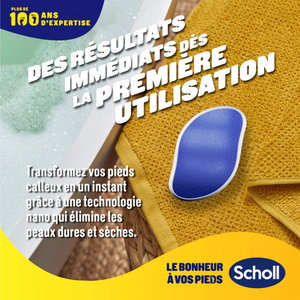 Râpe de Pédicurie - Anti-Callosités - Technologie Nano Verre - Scholl Scholl