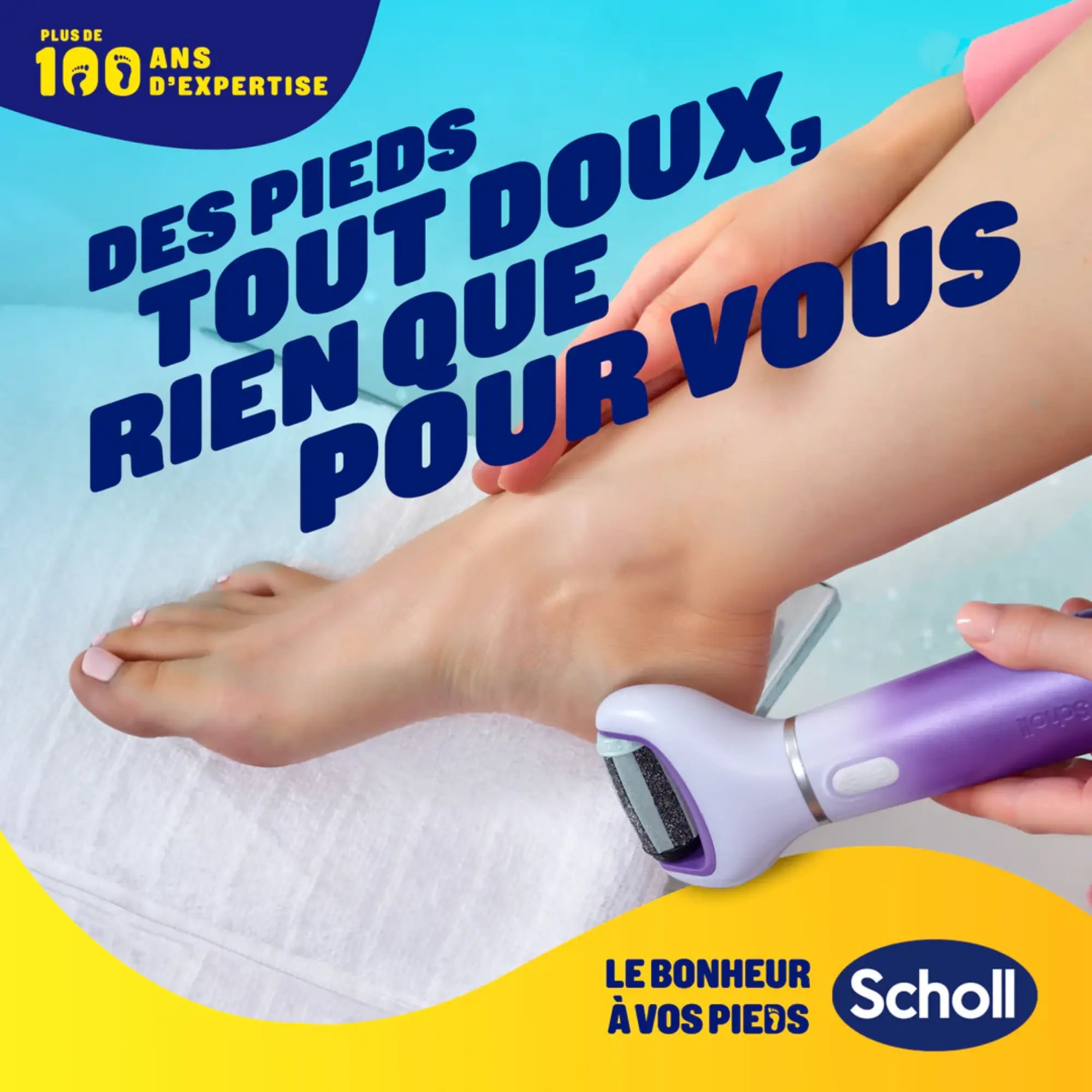 Râpe de Pédicurie Électrique 2 en 1 - Exfoliante et Lissante - Scholl Scholl
